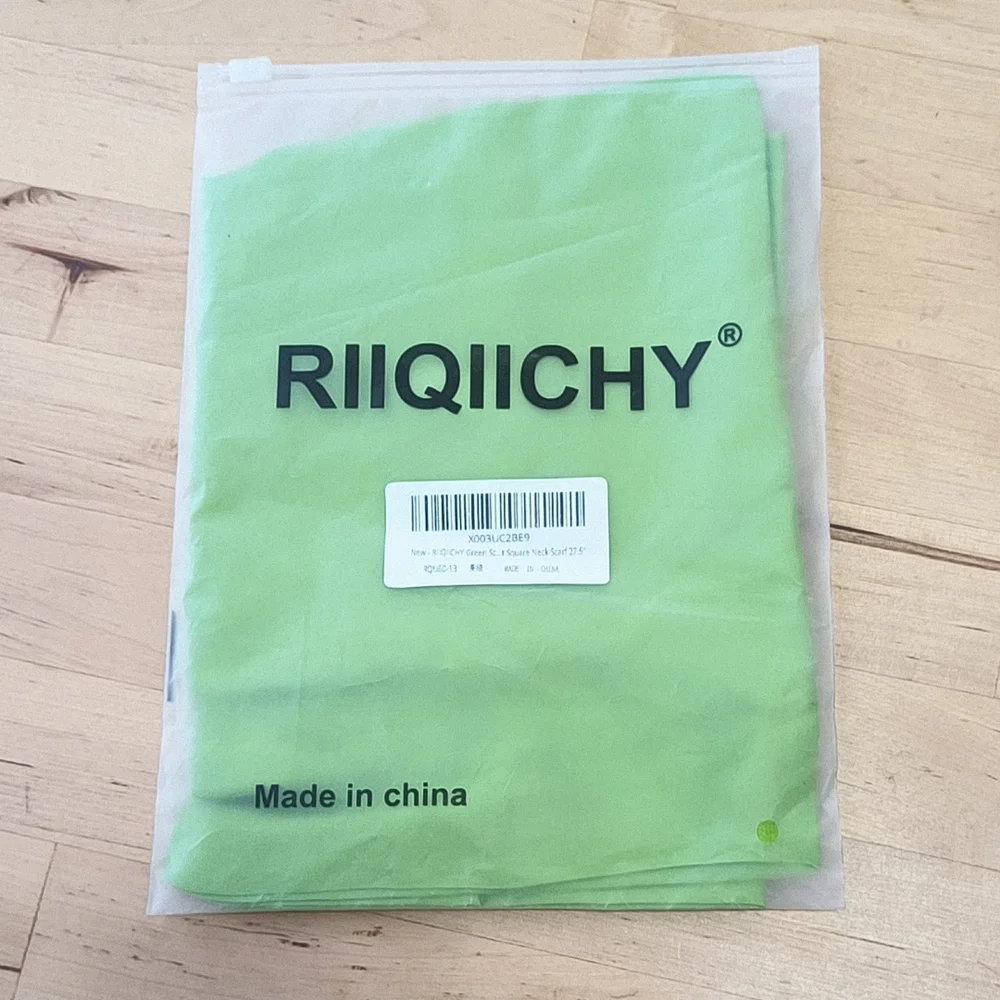 Elegant Lime Green Satin Headscarf